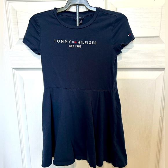 Fit and flare navy dress - Picture 2 of 3